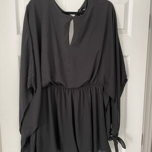 Express romper with sleeves